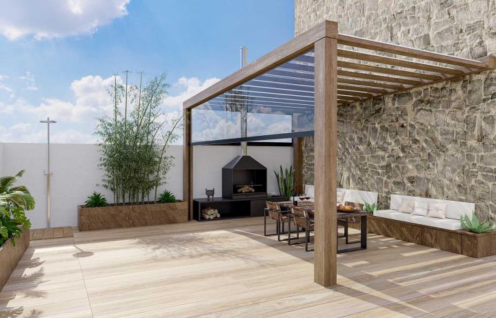 Installation de terrasse Loire
